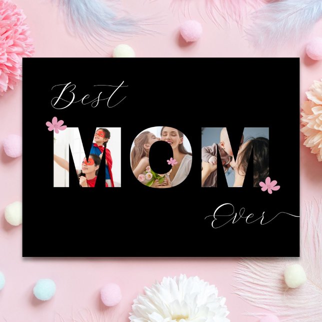 Personalised Mother’s Day Best MOM Ever Photo Card (Creator Uploaded)