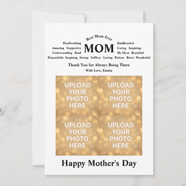 Personalised Mother’s Day Card (Front)