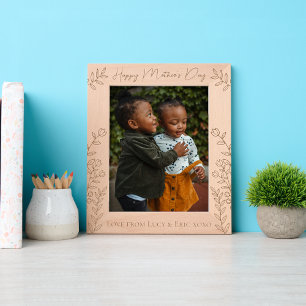 Personalised Mother’s Day Custom Gift for Mum Etched Frames
