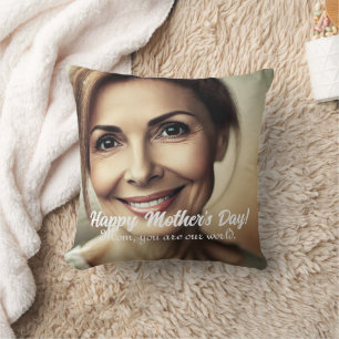Personalised Mother’s Day Gift with Photo Cushion