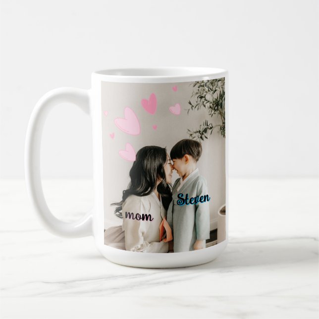 Personalised Mother Son Bond Mug Custom Names  (Left)