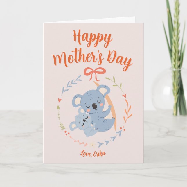 Personalised Mother's Day Card (Front)