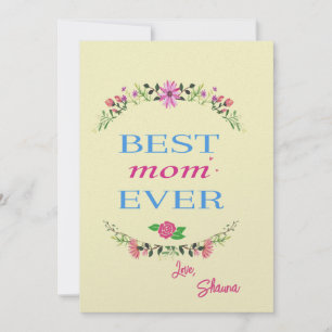Personalised Mother's Day Card Card for Best Mum