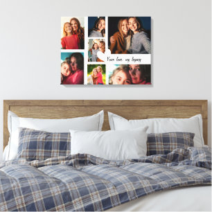 Personalised Mother's Day Custom Photo Collage  Canvas Print