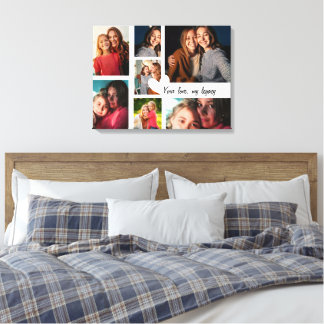 Personalised Mother's Day Custom Photo Collage  Canvas Print