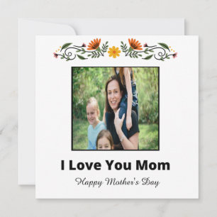 Personalised Mother's Day Flat Greeting Card
