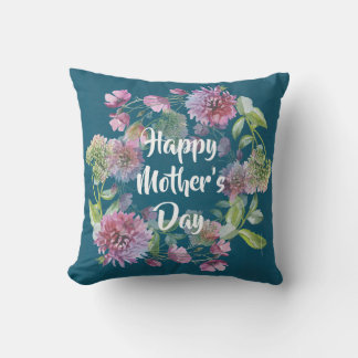 Personalised Mother's Day Flowers Cushion