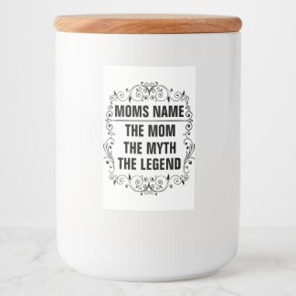 Personalised Mothers day Food Label