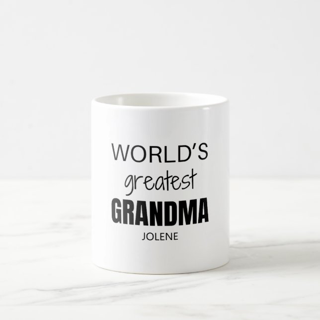 Personalised Mother's Day Gift For Grandma Coffee Mug (Center)