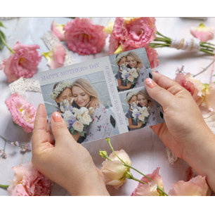 Personalised Mother's Day Photo Collage Flat Card 