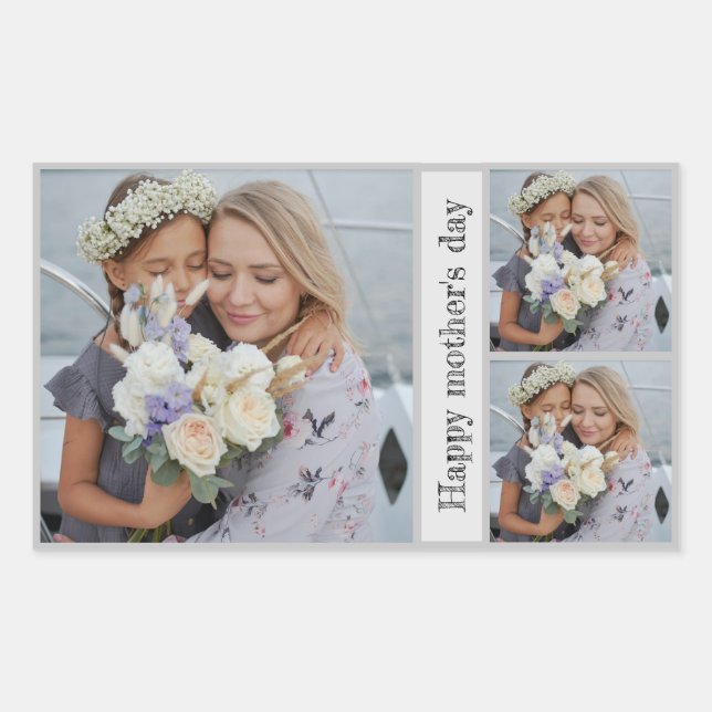 Personalised Mother's Day Photo Collage Stickers (Front)