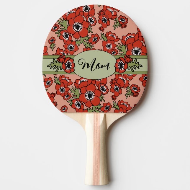 Personalised Mother's Day Ping Pong Paddle (Front)