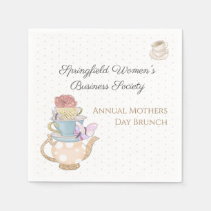 Personalised Mother's Day Tea Party Napkins