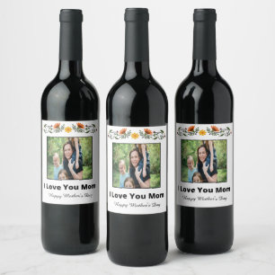 Personalised Mother's Day Wine Bottle Label