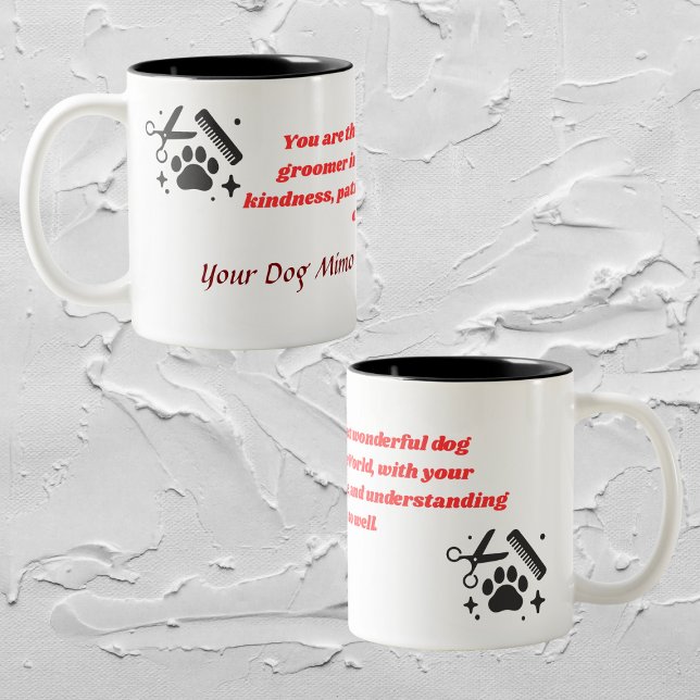 personalised motivation dog groomer mug (Creator Uploaded)