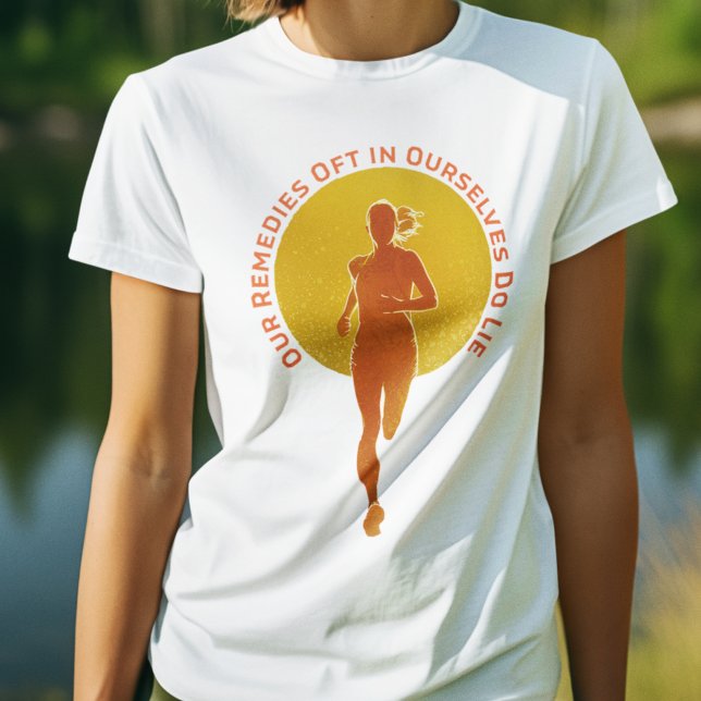 Personalised Motivational Quote Running T-Shirt (Creator Uploaded)