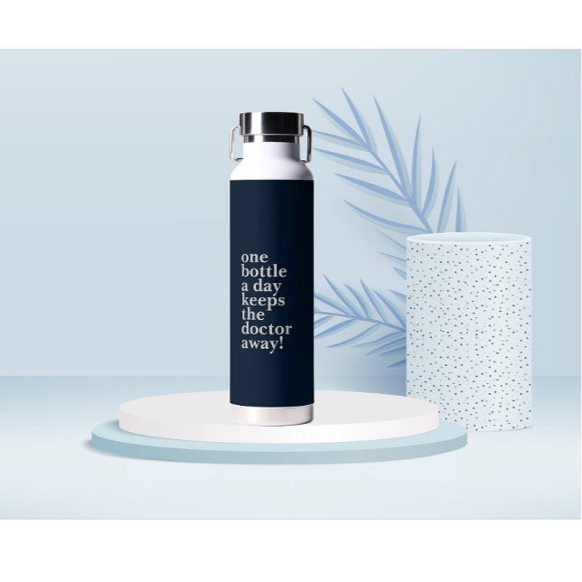Personalised Motivational quote white fonts Water Bottle (Personalized motivational quotes water bottle )