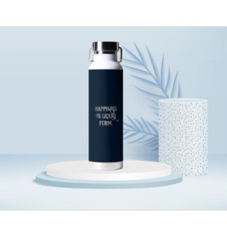 Personalised Motivational quote white fonts Water Bottle