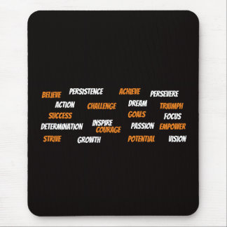 Personalised Motivational Word Cloud Mouse Pad
