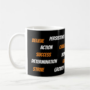 Personalised Motivational Word Cloud Mug