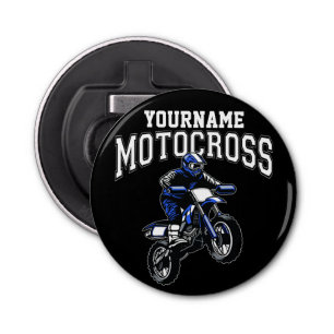 Personalised Motocross Dirt Bike Rider Racing Bottle Opener