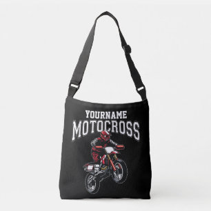 Personalised Motocross Dirt Bike Rider Racing Crossbody Bag