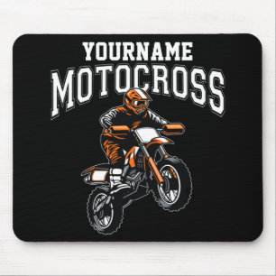 Personalised Motocross Dirt Bike Rider Racing Mouse Pad