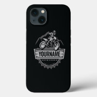 Personalised Motocross Rider Dirt Bike Hill Racing