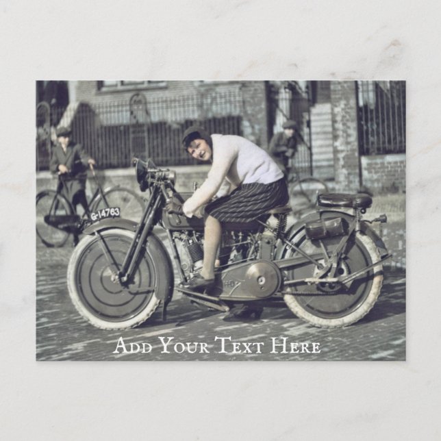 Personalised Motorbike Postcard (Front)