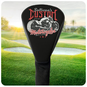 Personalised Motorcycle Big Bad Bike Biker Garage Golf Head Cover
