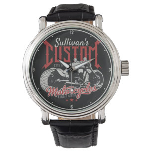  Personalised Motorcycle Big Boy Bike Biker Garage Watch