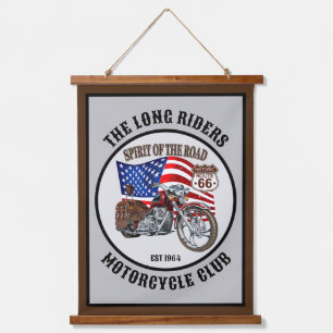 Personalised Motorcycle Biker Club Or Saying Hanging Tapestry