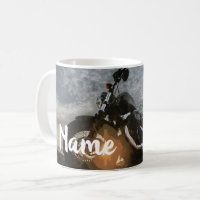 Personalised Motorcycle Biker Design Coffee Mug