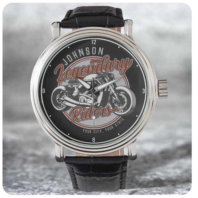 Personalised Motorcycle Legendary Rider Biker NAME Watch (Creator Uploaded)