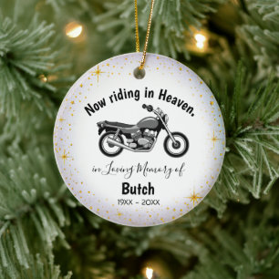 Personalised Motorcycle Memorial Ornament