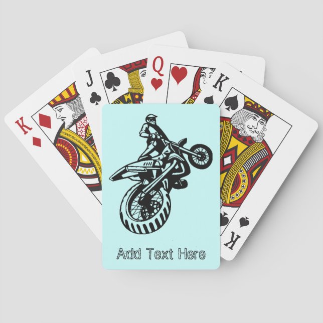 Personalised Motorcycle Playing Cards (Back)
