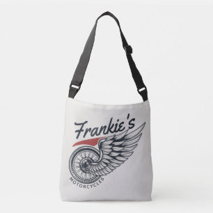Personalised Motorcycles Flying Tire Biker Shop Crossbody Bag