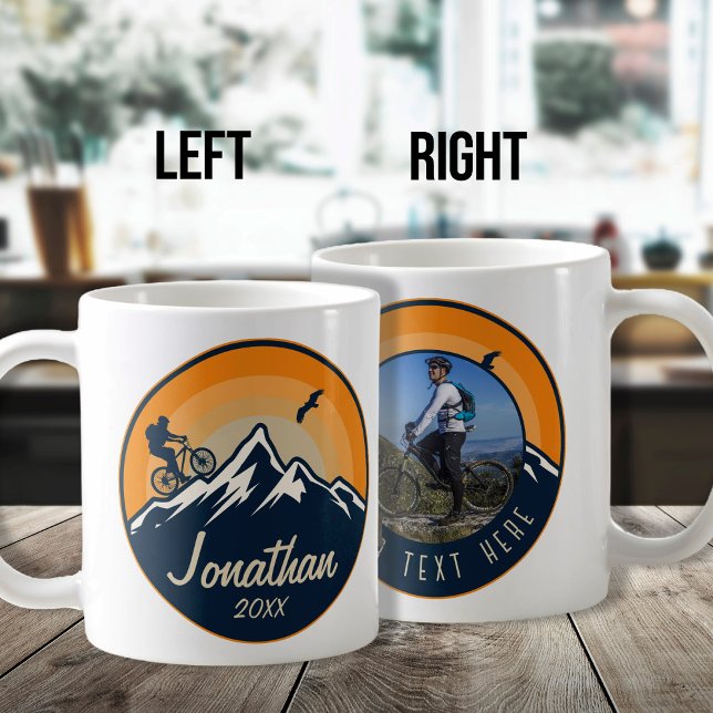 Personalised Mountain Biking Cyclist Road Bike Coffee Mug (Creator Uploaded)