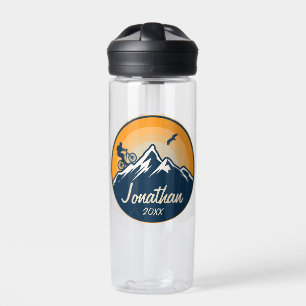 Personalised Mountain Biking Cyclist Road Bike Water Bottle