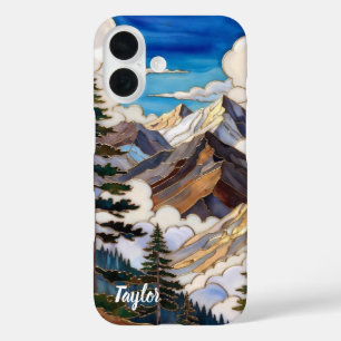 Personalised Mountain Sunset Phone Case