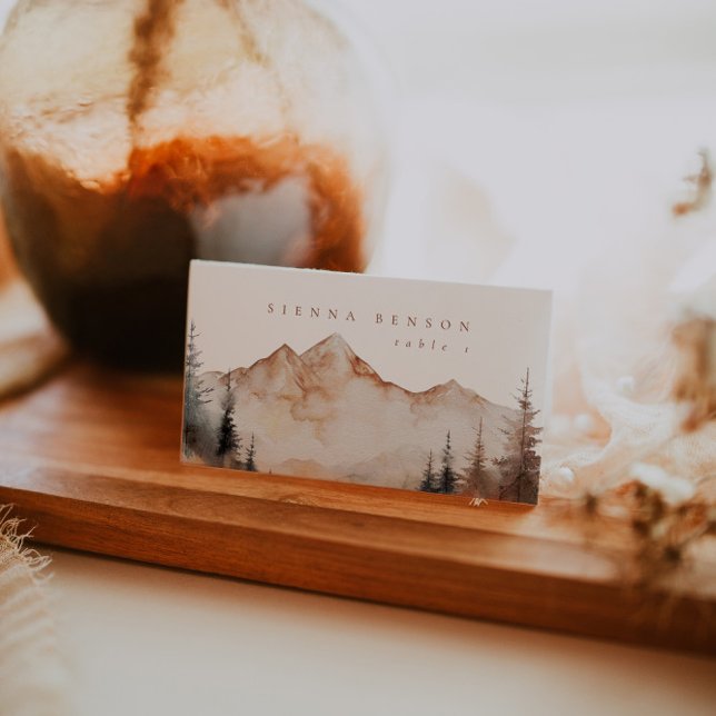 Personalised Mountain Wedding Place Cards (Creator Uploaded)