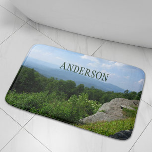 Personalised Mountains Landscape Shenandoah Park Bath Mat
