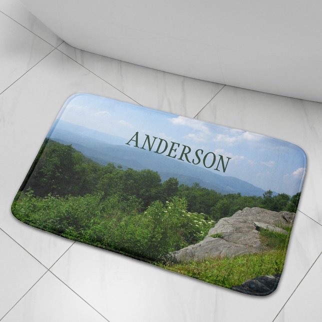 Personalised Mountains Landscape Shenandoah Park Bath Mat (Creator Uploaded)