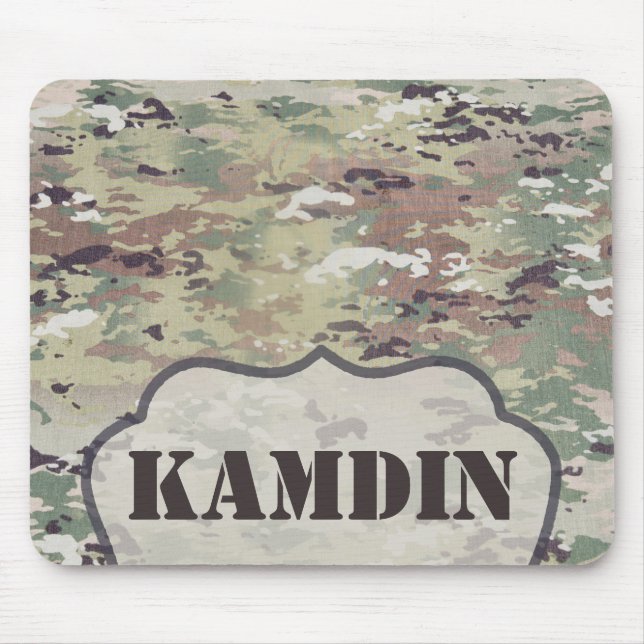 Personalised Mouse Pad Army OCP Camo Uniform Camof (Front)