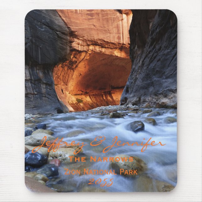 Personalised, Mouse Pad, Zion Narrows, Vertical Mouse Pad (Front)