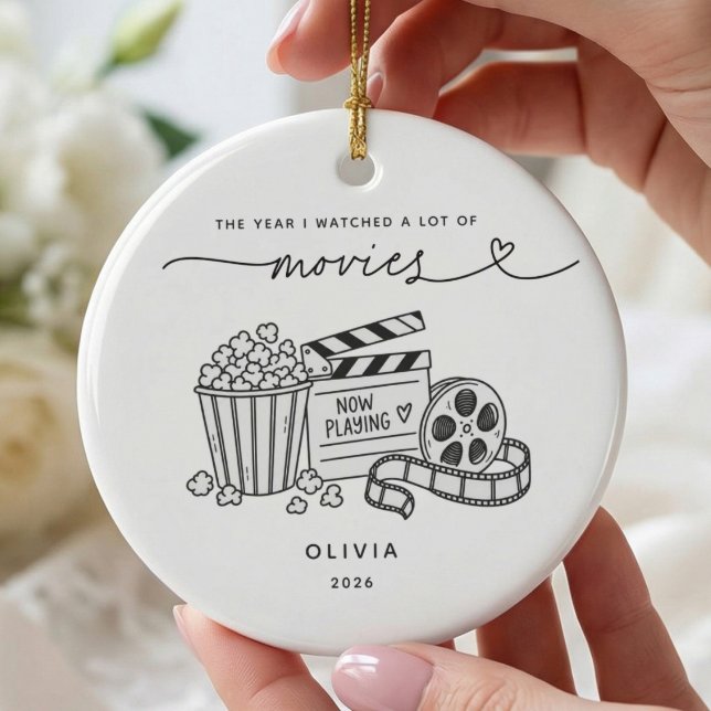 Personalised Movie Lover Christmas Ornament (Creator Uploaded)