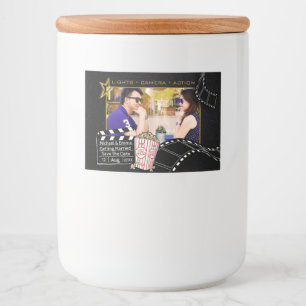 Personalised Movie Star Frame Food Label