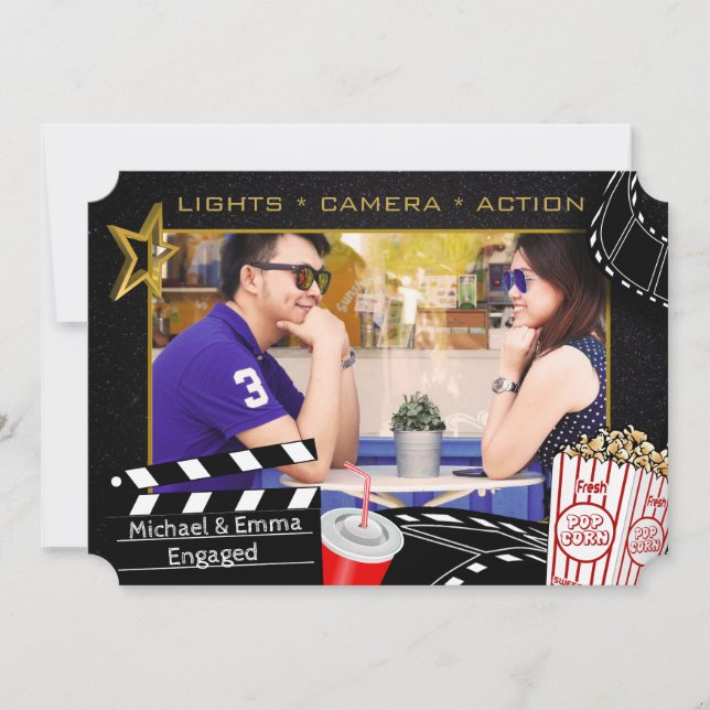 Personalised Movie Star Invitation (Front)