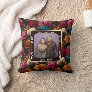 Personalised Mr And Mrs Anniversary Throw Pillow