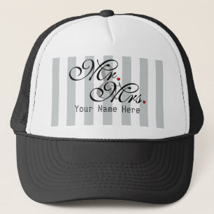 Personalised Mr. and Mrs. Click to Customise Colou Trucker Hat
